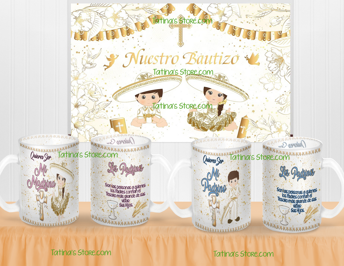 Propueesta para Padrinos/Propuesta de Padrinos, Quieren ser Mis Padrinos,Godfather proposal Gift